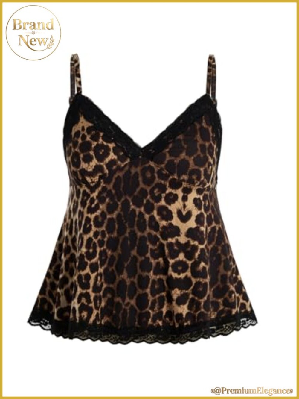 Y2K Lace Cami Babydoll Top Striped Spaghetti Strap Flared Hem
